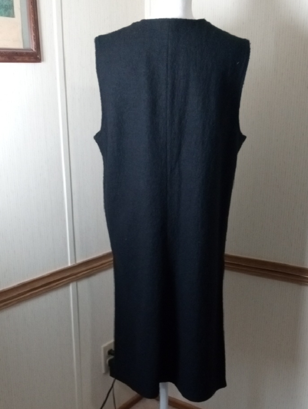The White Company Black Wool Duster100% Wool Lagenlook, Cottage Core, Holidays - Picture 8 of 9